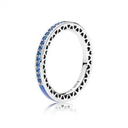 Pandora Ezüst Ékszer Kék Pandora Szívek Gyűrű