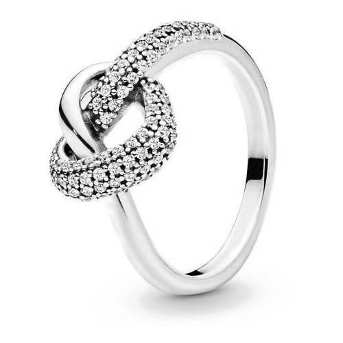 Pandora Összefonódó szív gyűrű 58as