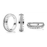 Háromsoros pavé karikagyűrű