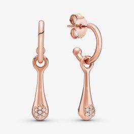 Pandora ékszer Modern cseppek rose fülbevaló