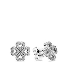   Pandora ékszer A szeretet szirmai ezüst fülbevaló cirkóniáva