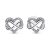 Pandora ékszer Végtelen szív ezüst fülbevaló