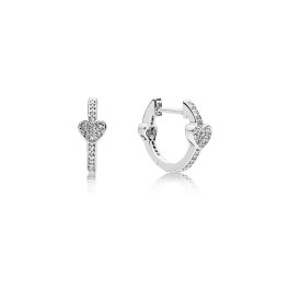 Pandora ékszer Bájos szívek ezüst fülbevaló