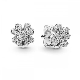   Pandora ékszer Ragyogó négylevelű lóherék ezüst fülbevaló