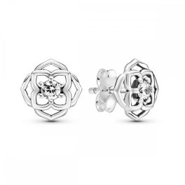 Pandora ékszer Rózsaszirom ezüst fülbevaló