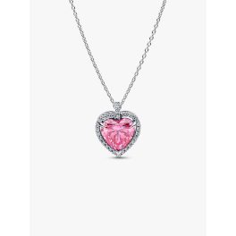  Pandora Ékszer Rózsaszín glória szív collier nyaklánc