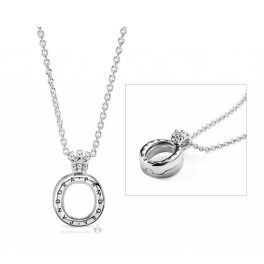 Pandora ékszer Koronás O lebegő medál ezüst láncon