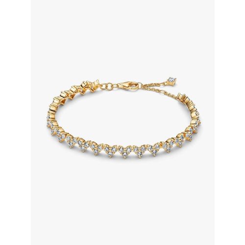 Pandora Tripla köves szív karkötő