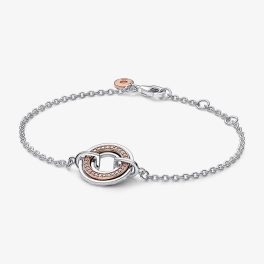 PANDORA SIGNATURE BICOLOR KARLÁNC 17cm