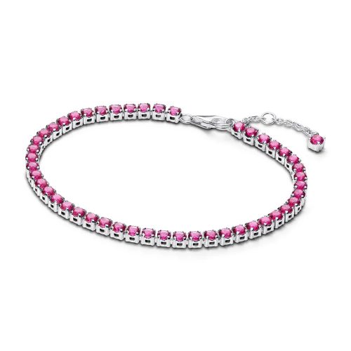 Pandora ékszer Szikrázó pink ezüst tenisz karkötő