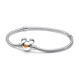   Pandora Moments Disney 100. évfordulós kígyólánc Sárga arany és Ezüst Karköt