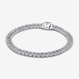 Pandora Timeless Pavé kubai láncos karkötő 20CM 