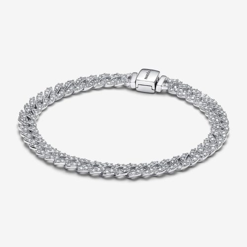 Pandora Timeless Pavé kubai láncos karkötő 20CM 