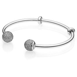 Pandora Ezüst Ékszer nyitott karperec 18cm
