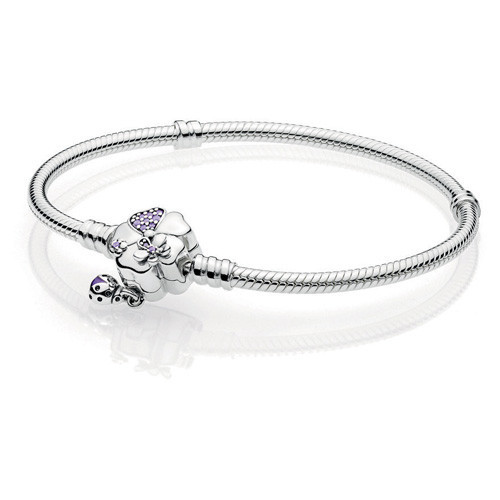 Pandora Ezüst Ékszer Moments karkötő Vadvirág zárral 19cm