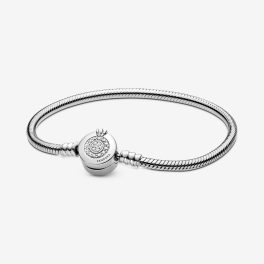   Pandora Ékszer Moments szikrázó koronás O és kígyólánc karkötő 20cm