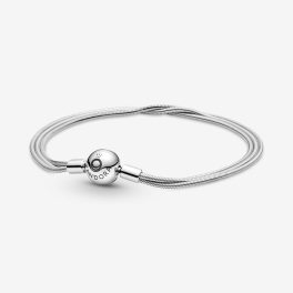   PANDORA ÉKSZER MOMENTS EZÜST MULTI KÍGYÓLÁNC KARKÖTŐ 19cm