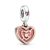 Pandora ékszer Kövesd a szíved függő ezüst charm