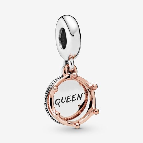 Pandora ékszer Queen függő rose ezüst charm