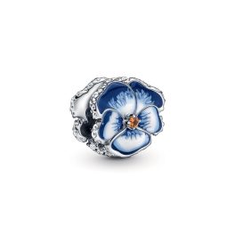 Pandora kék árvácska charm