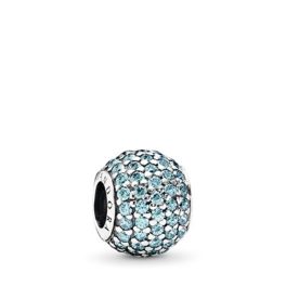 PANDORA KÉKESZÖLD PAVÉ GÖMB CHARM