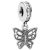 Pandora ékszer Klasszikus pillangó függő ezüst charm cirkóniával