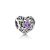Pandora ékszer Születésköves szív február ezüst charm