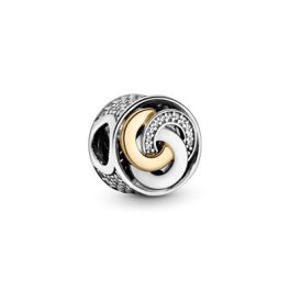 Pandora ékszer Összefonódó körök ezüst charm