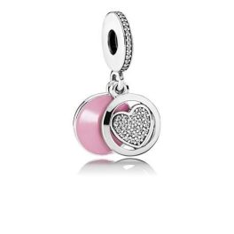 Pandora ékszer Odaadó szív ezüst charm