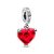 Pandora ékszer Disney Mickey és Minnie csók muránói üveg függő charm