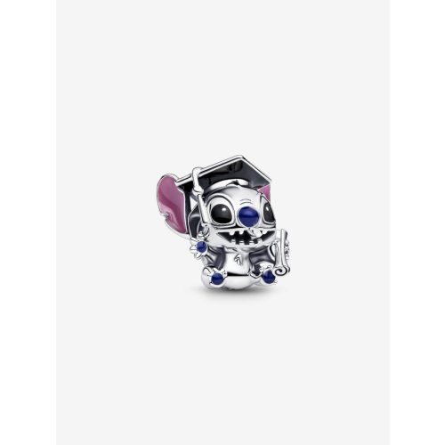 Disney Stitch ballagás/diplomaosztó charm Sterling ezüst