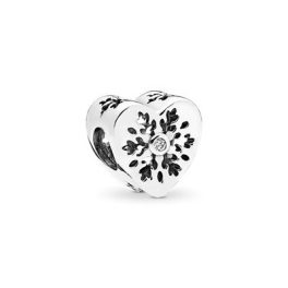 Pandora ékszer Hópehely szív charm