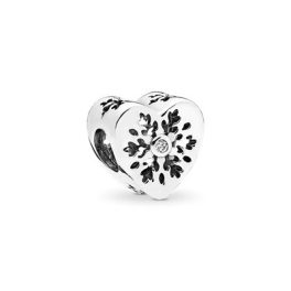 Pandora ékszer Hópehely szív charm
