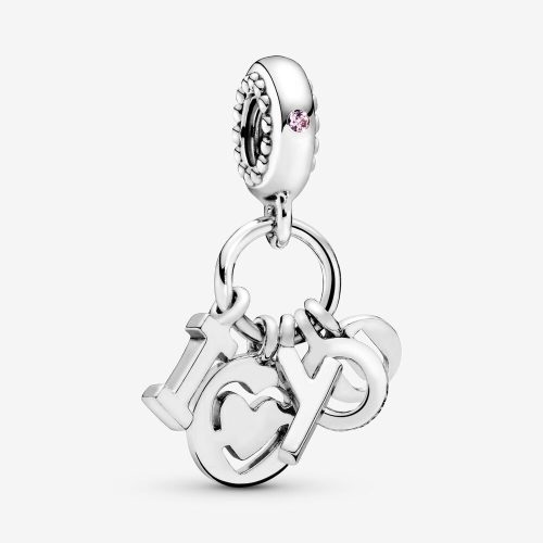 Pandora ékszer I love You függő ezüst charm