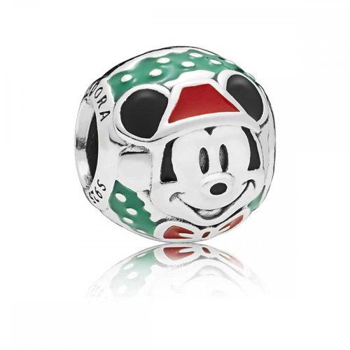 PANDORA ÉKSZER Disney Mickey Mikulás  EZÜST CHARM