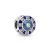 Pandora ékszer Kék mozaik ezüst charm
