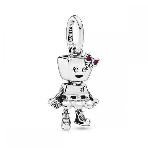 Pandora ékszer Bella a punk robot ezüst charm