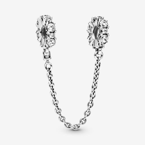   Pandora Charms Pandora ékszer Áttetsző csillogás ezüst biztonsági lánc