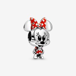   Pandora Ékszer Disney Minnie Egér pöttyös ruha és masni charm