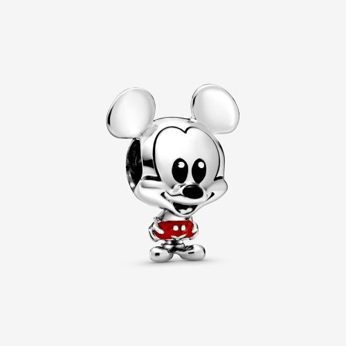 Pandora ékszer Disney piros nadrágos Mickey charm