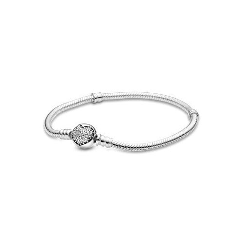 Pandora Ezüst Ékszer Moments karkötő pavé szív zárral 17cm