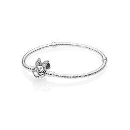   Pandora Ezüst Ékszer Disney csillogó Minnie Egér karkötő 17cm