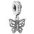 Pandora ékszer Klasszikus pillangó függő ezüst charm cirkóniával